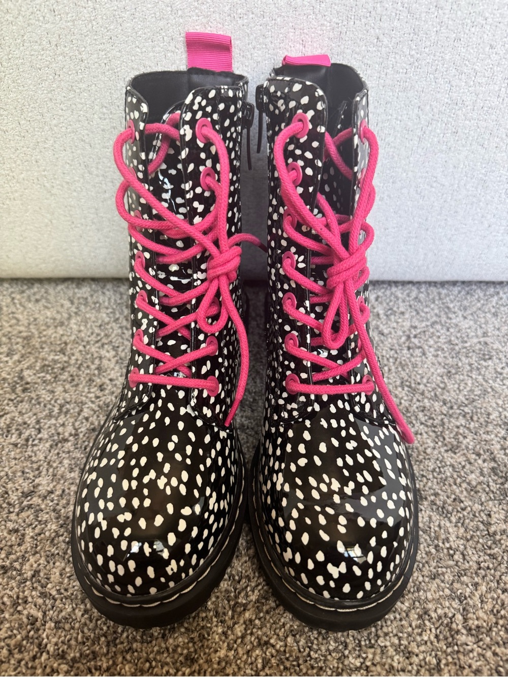 Betsey Johnson Black Shoes with Pink Accent